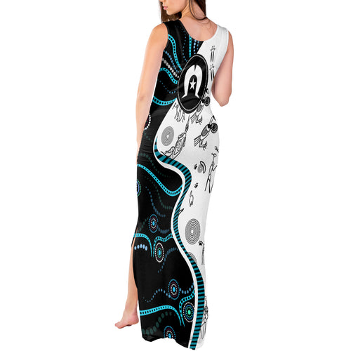 Aboriginal Pattern Torest  Strait Island Tank Maxi Dress
