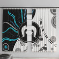 Aboriginal Pattern Torest  Strait Island Window Curtain