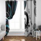 Aboriginal Pattern Torest  Strait Island Window Curtain