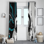Aboriginal Pattern Torest  Strait Island Window Curtain