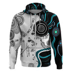 Aboriginal Pattern Torest  Strait Island Zip Hoodie