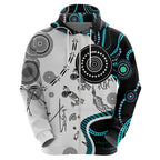 Aboriginal Pattern Torest  Strait Island Zip Hoodie
