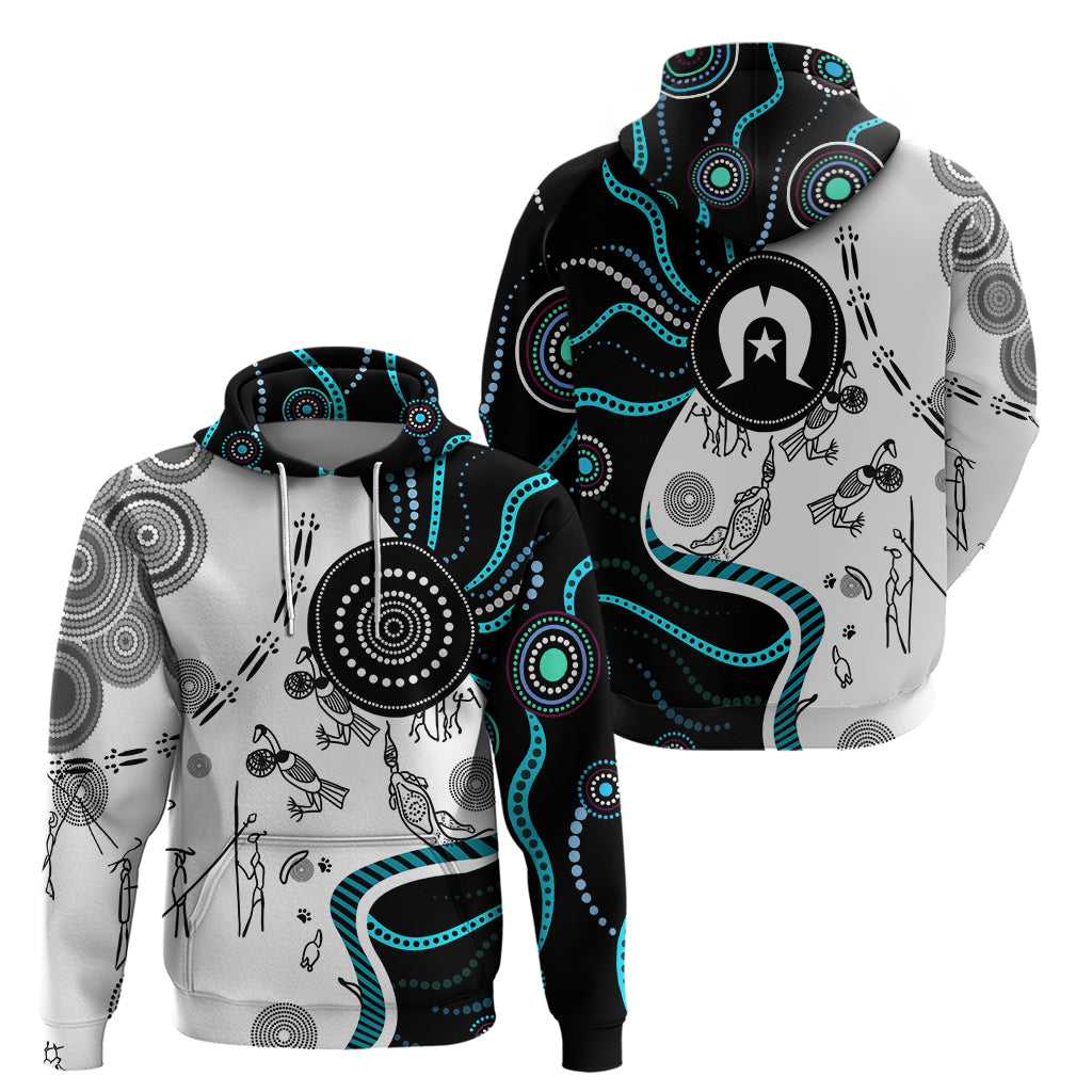 Aboriginal Pattern Torest  Strait Island Zip Hoodie