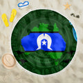Torest Trait Islands Mix Aboriginal Pattern Beach Blanket