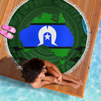 Torest Trait Islands Mix Aboriginal Pattern Beach Blanket