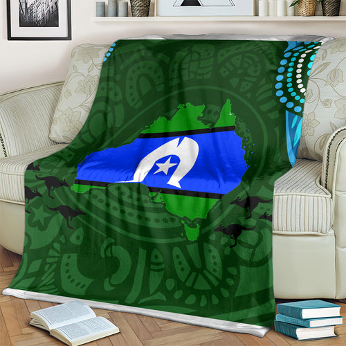 Torest Trait Islands Mix Aboriginal Pattern Blanket