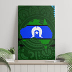 Torest Trait Islands Mix Aboriginal Pattern Canvas Wall Art