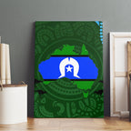 Torest Trait Islands Mix Aboriginal Pattern Canvas Wall Art
