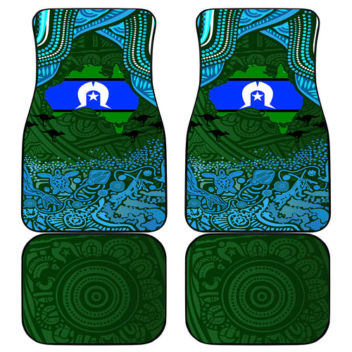 Torest Trait Islands Mix Aboriginal Pattern Car Mats