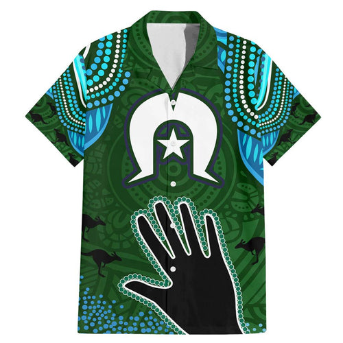Torest Trait Islands Mix Aboriginal Pattern Family Matching Mermaid Dress and Hawaiian Shirt