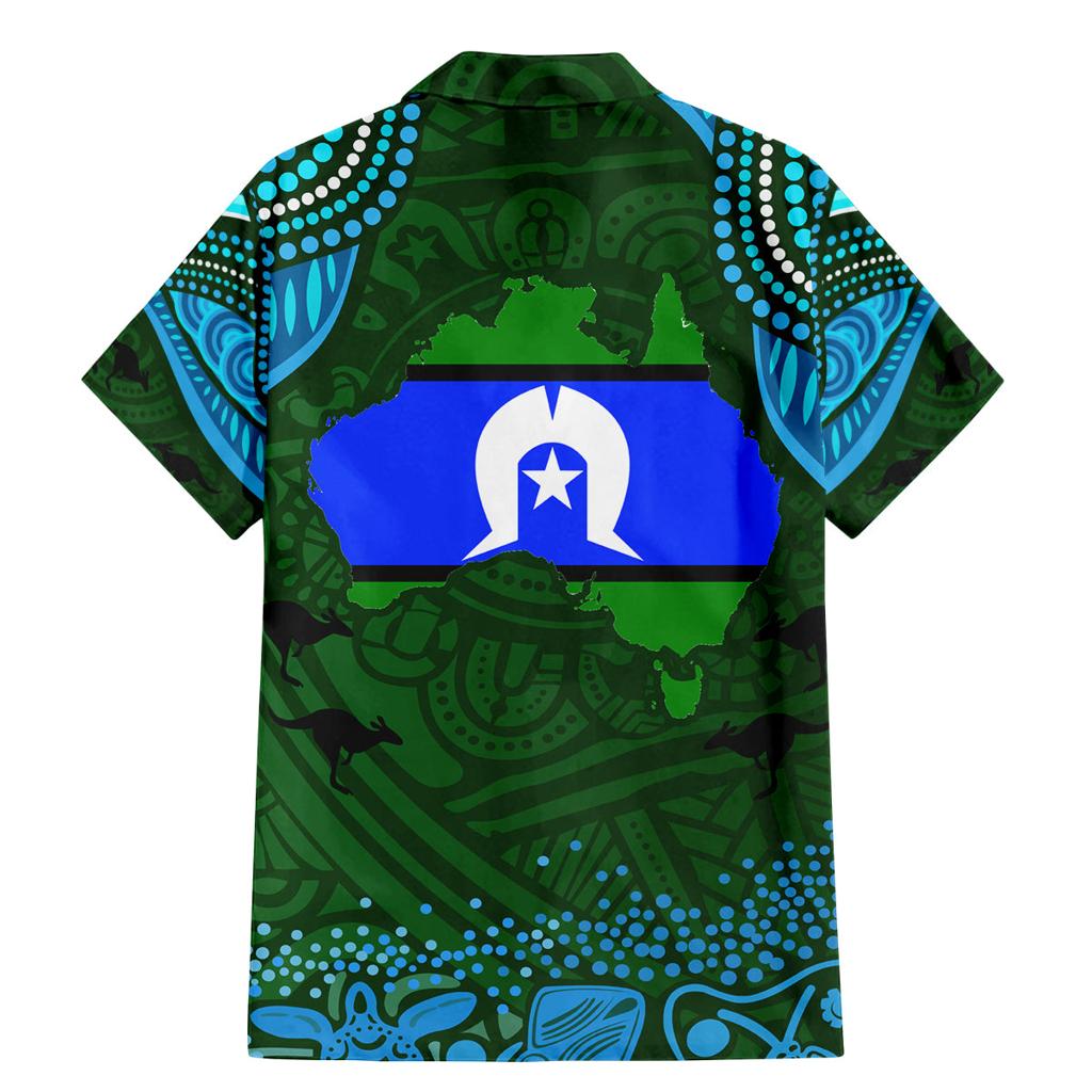 Torest Trait Islands Mix Aboriginal Pattern Family Matching Mermaid Dress and Hawaiian Shirt