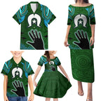 Torest Trait Islands Mix Aboriginal Pattern Family Matching Puletasi and Hawaiian Shirt