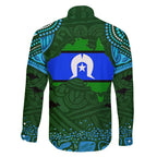 Torest Trait Islands Mix Aboriginal Pattern Family Matching Summer Maxi Dress and Hawaiian Shirt