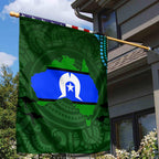 Torest Trait Islands Mix Aboriginal Pattern Garden Flag