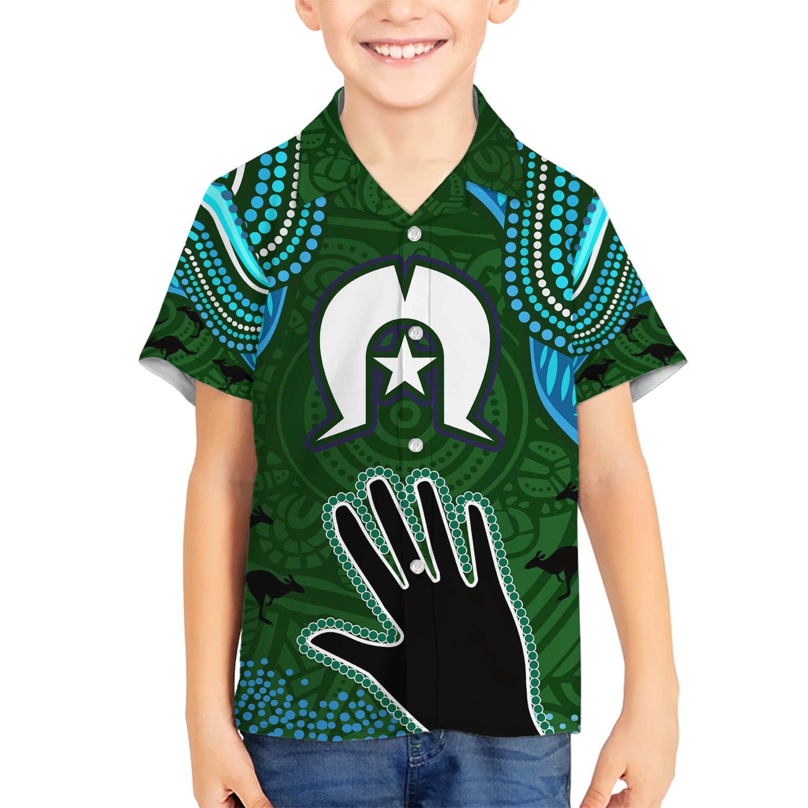 Torest Trait Islands Mix Aboriginal Pattern Hawaiian Shirt