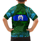 Torest Trait Islands Mix Aboriginal Pattern Kid Hawaiian Shirt