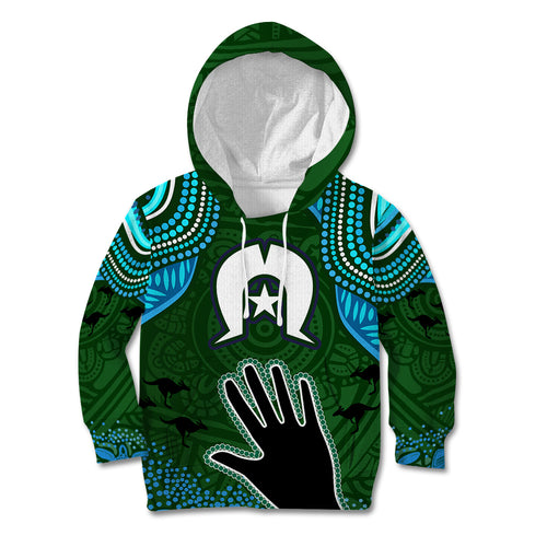 Torest Trait Islands Mix Aboriginal Pattern Kid Hoodie