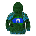 Torest Trait Islands Mix Aboriginal Pattern Kid Hoodie