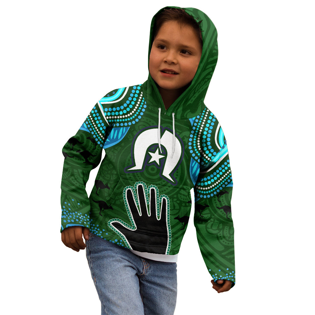Torest Trait Islands Mix Aboriginal Pattern Kid Hoodie