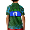Torest Trait Islands Mix Aboriginal Pattern Kid Polo Shirt