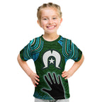 Torest Trait Islands Mix Aboriginal Pattern Kid T Shirt