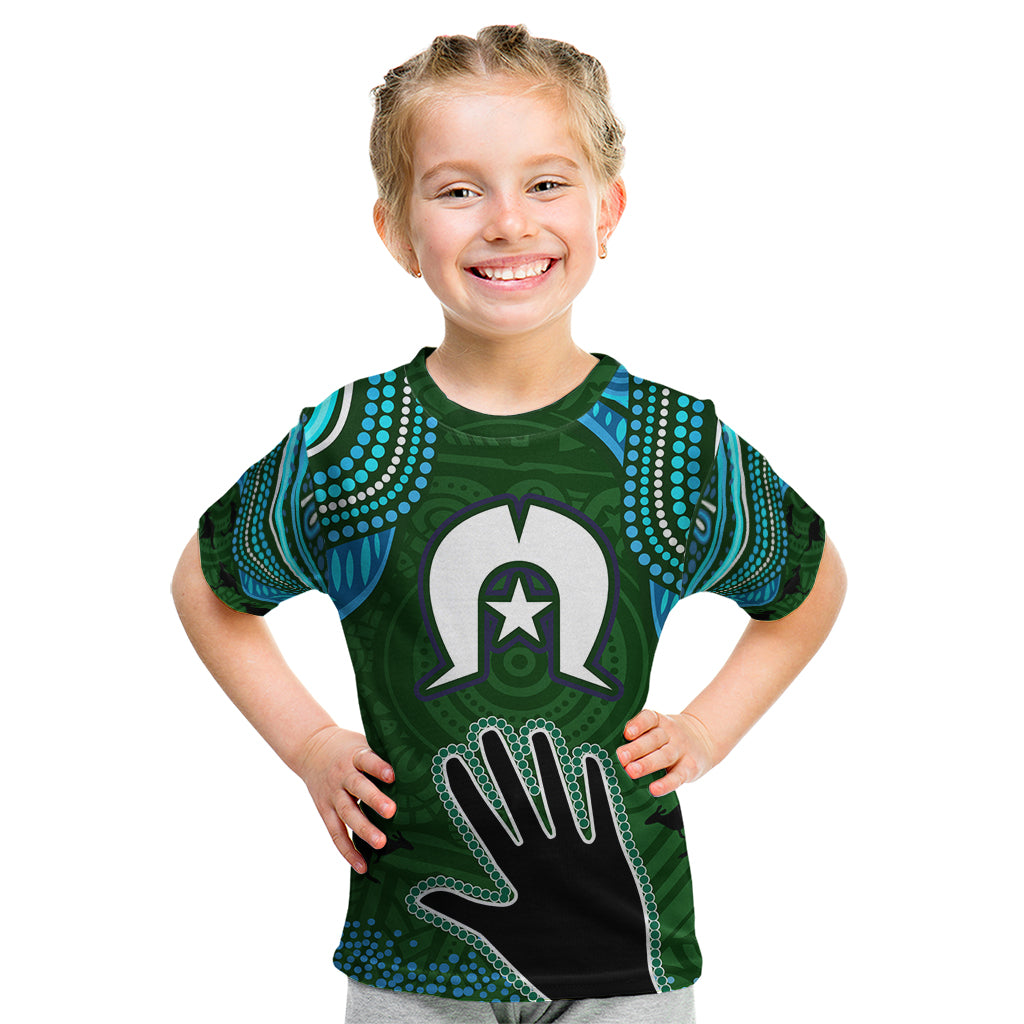 Torest Trait Islands Mix Aboriginal Pattern Kid T Shirt