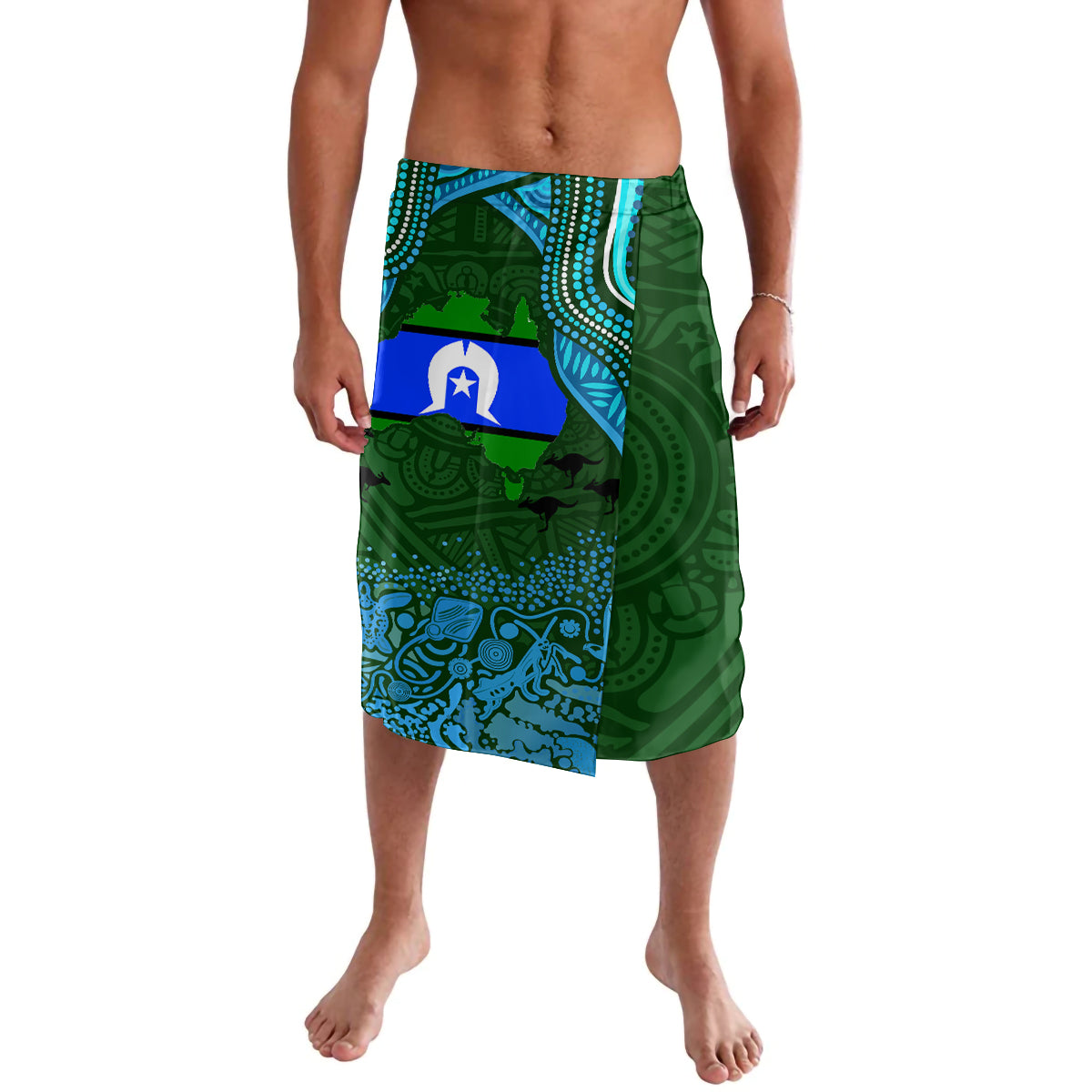 Torest Trait Islands Mix Aboriginal Pattern Lavalava