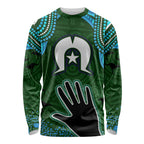 Torest Trait Islands Mix Aboriginal Pattern Long Sleeve Shirt