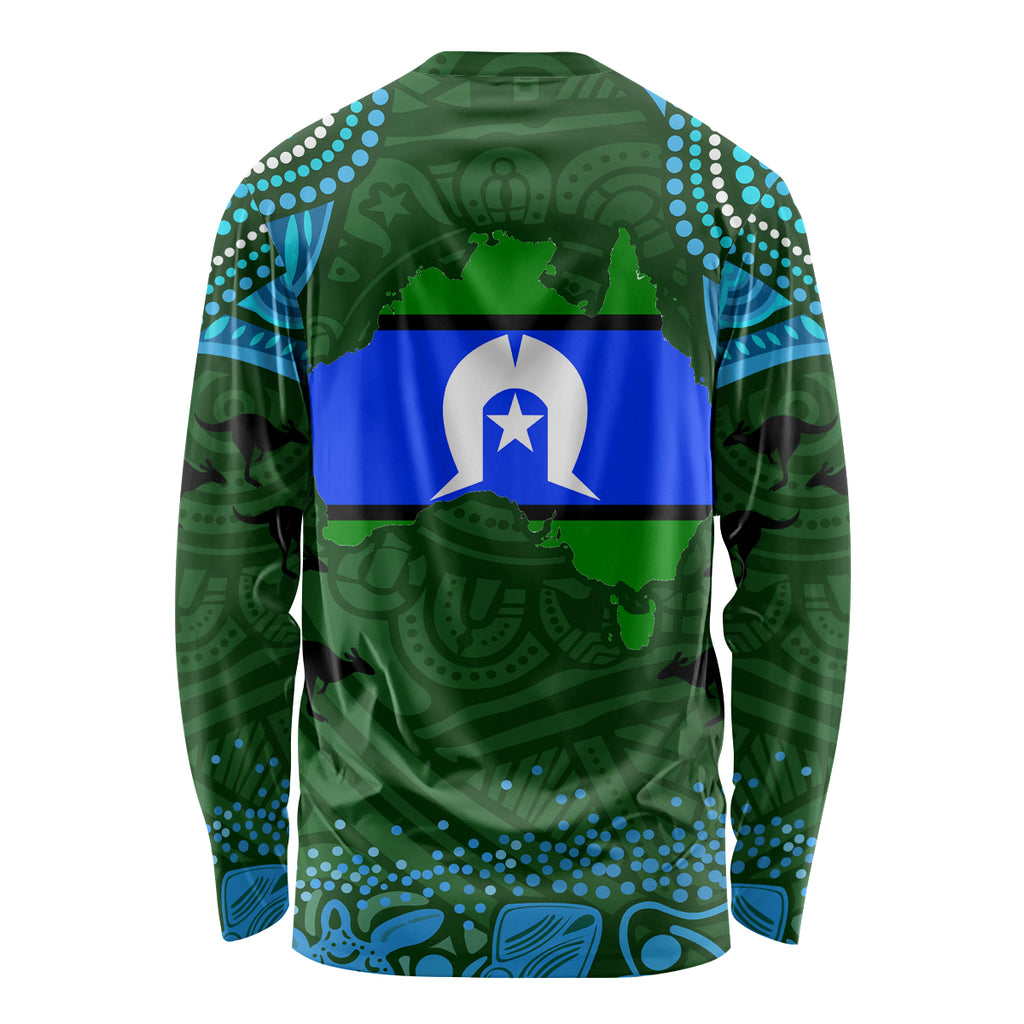 Torest Trait Islands Mix Aboriginal Pattern Long Sleeve Shirt