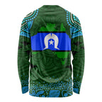 Torest Trait Islands Mix Aboriginal Pattern Long Sleeve Shirt