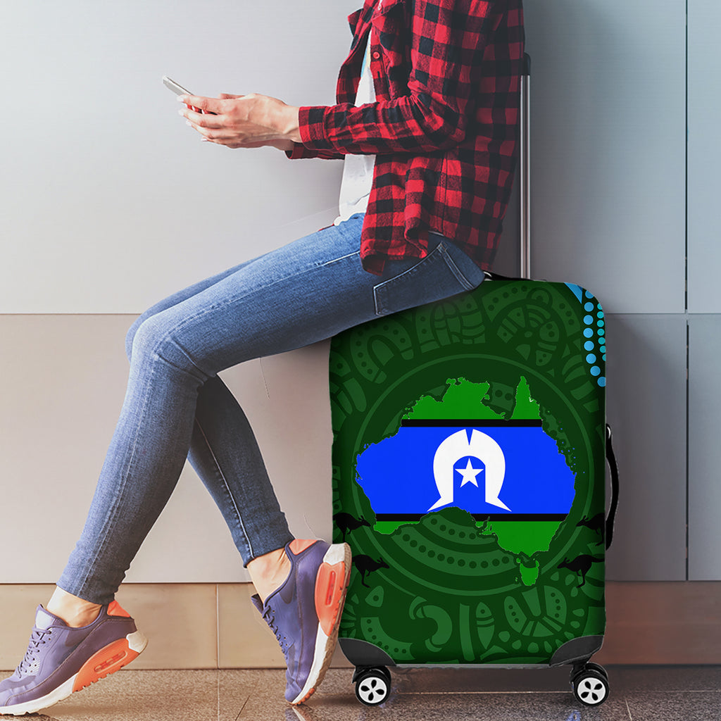 Torest Trait Islands Mix Aboriginal Pattern Luggage Cover