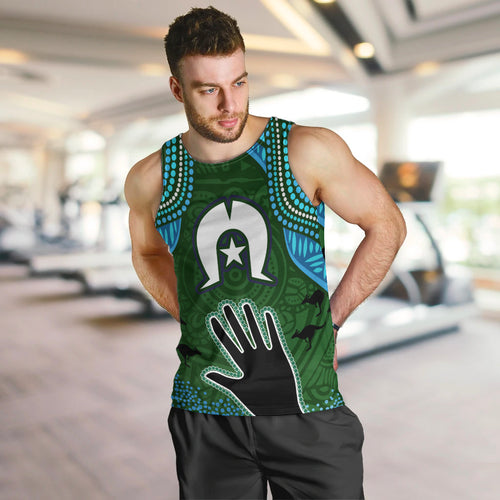 Torest Trait Islands Mix Aboriginal Pattern Men Tank Top
