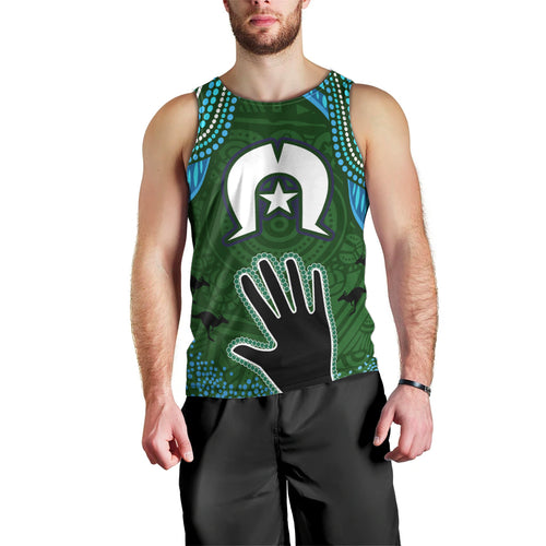 Torest Trait Islands Mix Aboriginal Pattern Men Tank Top