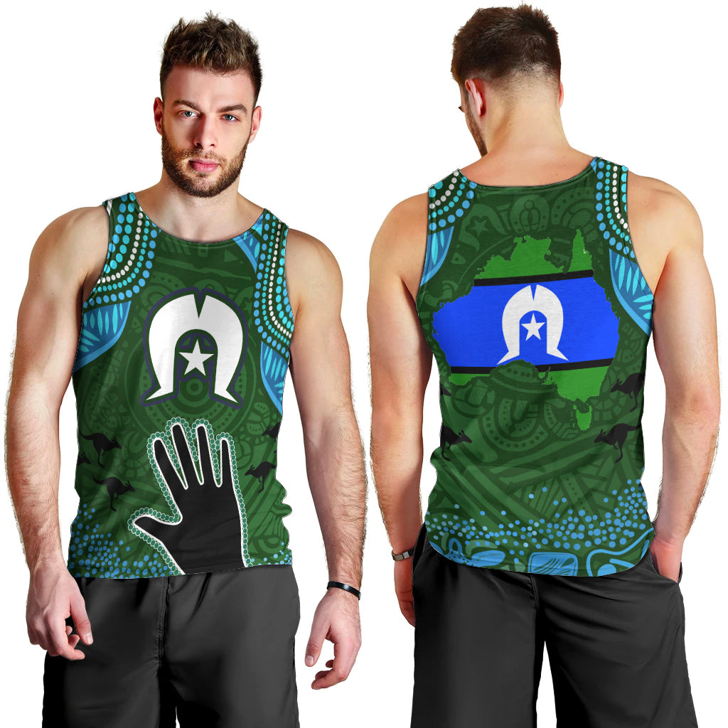 Torest Trait Islands Mix Aboriginal Pattern Men Tank Top