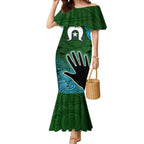 Torest Trait Islands Mix Aboriginal Pattern Mermaid Dress