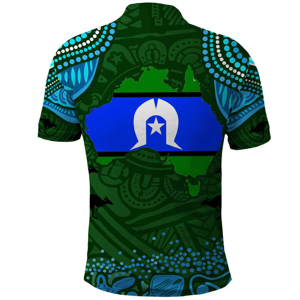 Torest Trait Islands Mix Aboriginal Pattern Polo Shirt