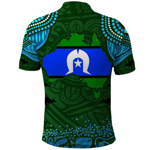 Torest Trait Islands Mix Aboriginal Pattern Polo Shirt