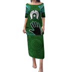 Torest Trait Islands Mix Aboriginal Pattern Puletasi