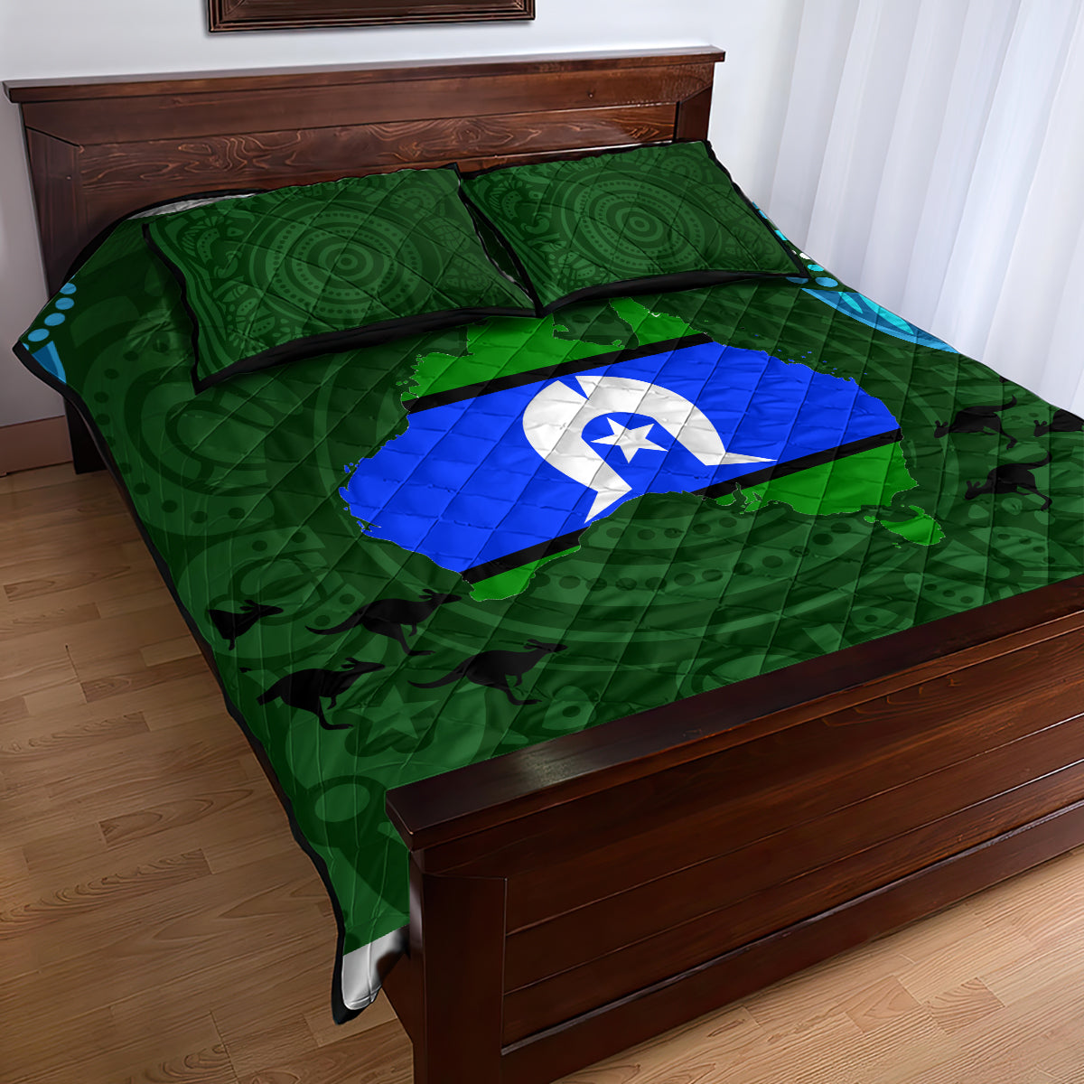 Torest Trait Islands Mix Aboriginal Pattern Quilt Bed Set