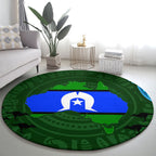 Torest Trait Islands Mix Aboriginal Pattern Round Carpet