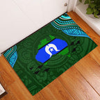 Torest Trait Islands Mix Aboriginal Pattern Rubber Doormat