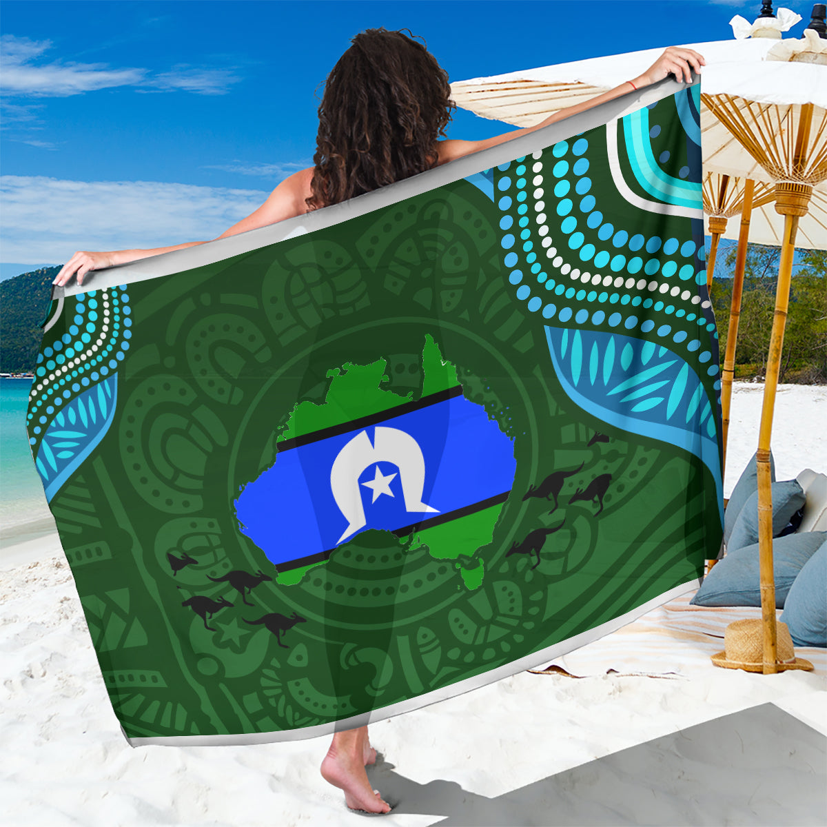 Torest Trait Islands Mix Aboriginal Pattern Sarong