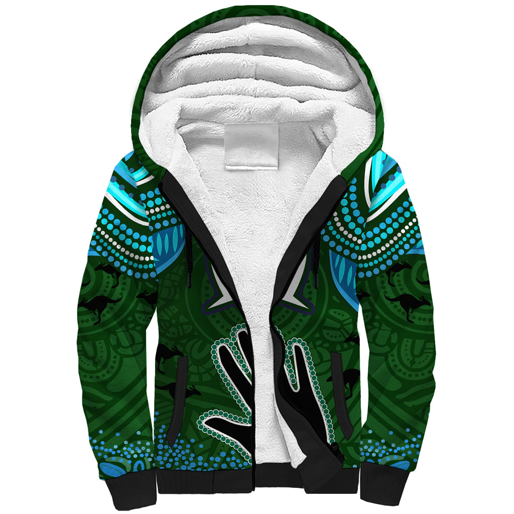 Torest Trait Islands Mix Aboriginal Pattern Sherpa Hoodie