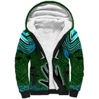 Torest Trait Islands Mix Aboriginal Pattern Sherpa Hoodie
