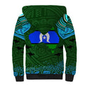 Torest Trait Islands Mix Aboriginal Pattern Sherpa Hoodie