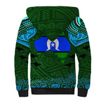 Torest Trait Islands Mix Aboriginal Pattern Sherpa Hoodie