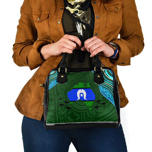 Torest Trait Islands Mix Aboriginal Pattern Shoulder Handbag