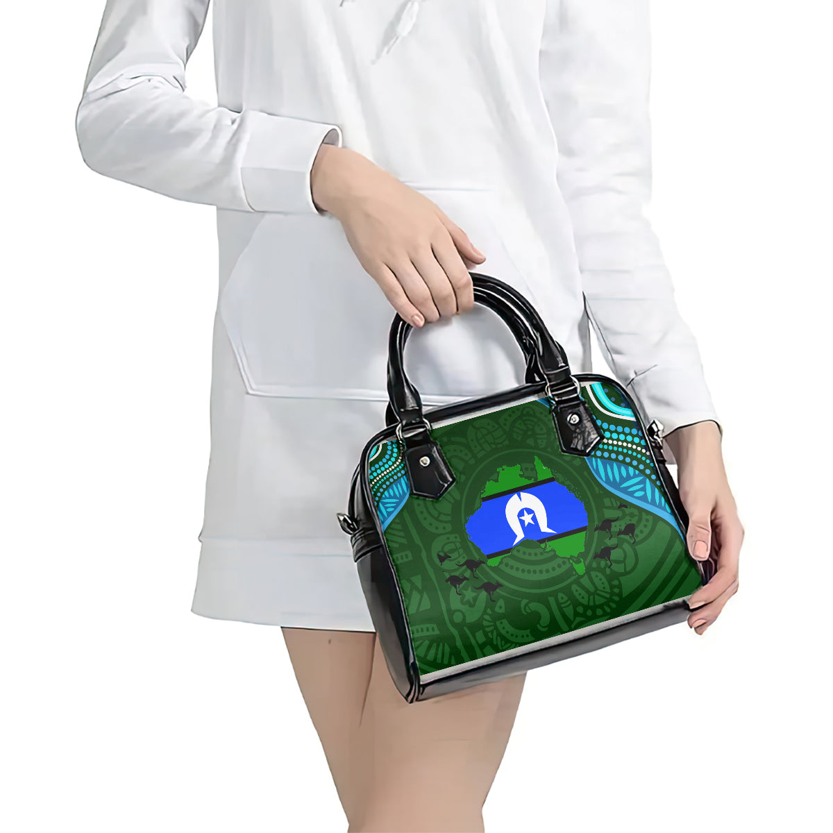 Torest Trait Islands Mix Aboriginal Pattern Shoulder Handbag