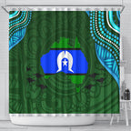 Torest Trait Islands Mix Aboriginal Pattern Shower Curtain