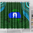 Torest Trait Islands Mix Aboriginal Pattern Shower Curtain